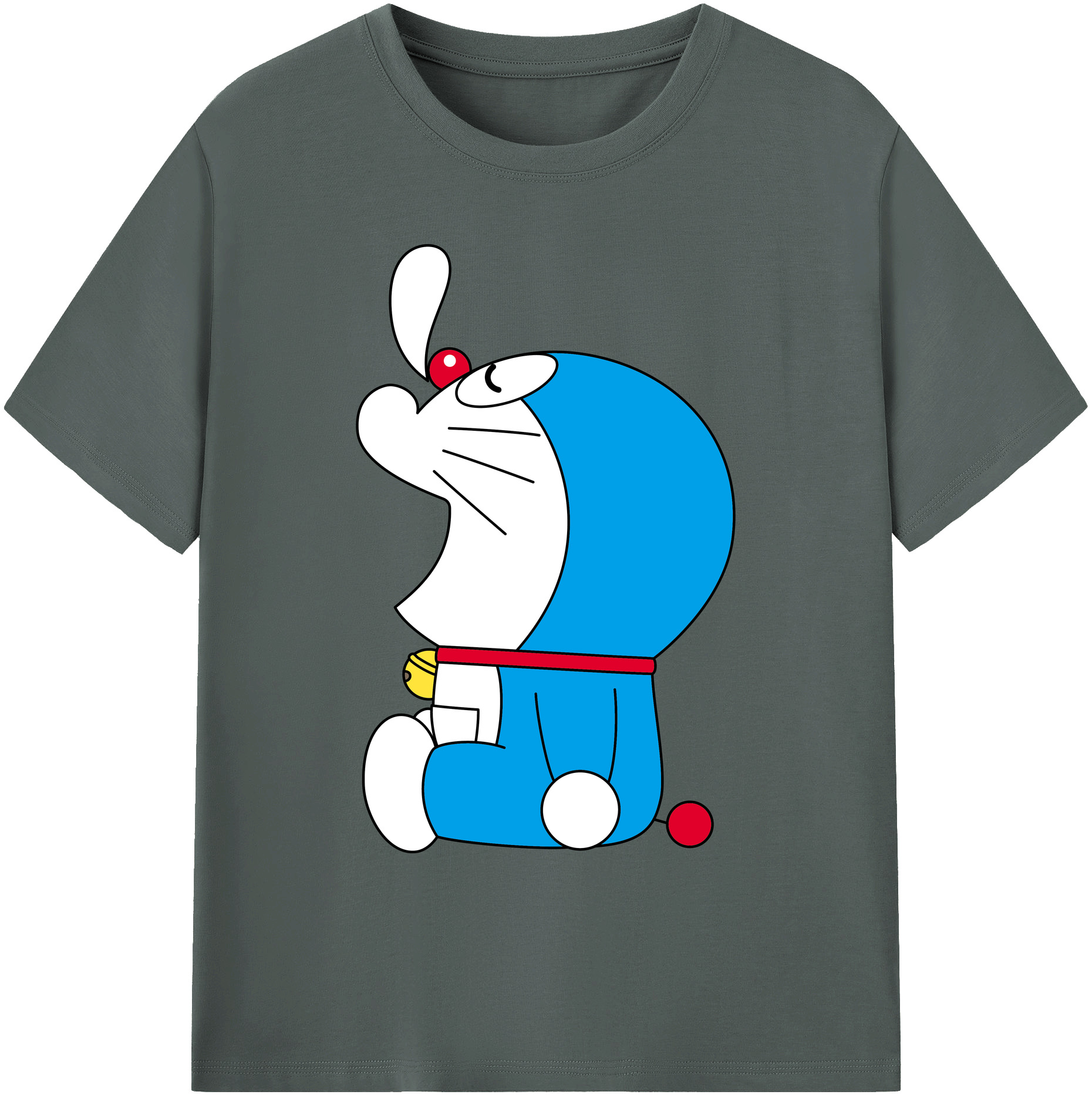 （画像用） ドラえもん Doraemon 綿100％ メンズ半袖Tシャツ｜肌触りやわらか＆通気性